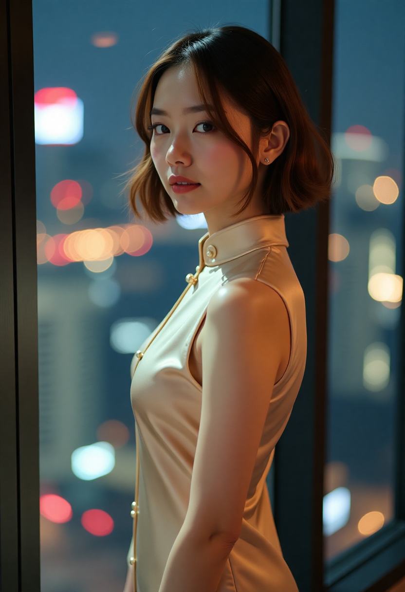 林间小屋和薄雾